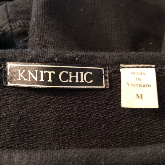 Knit Chic excellent condition palm tree logo top size M - Picture 2 of 3